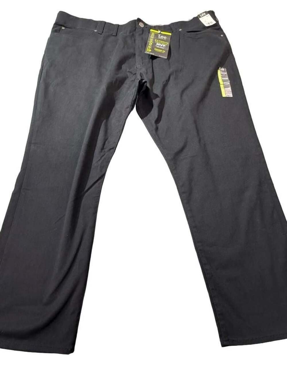 Lee Extreme Motion MVP Pants Size 50x30 Black Straight Fit New